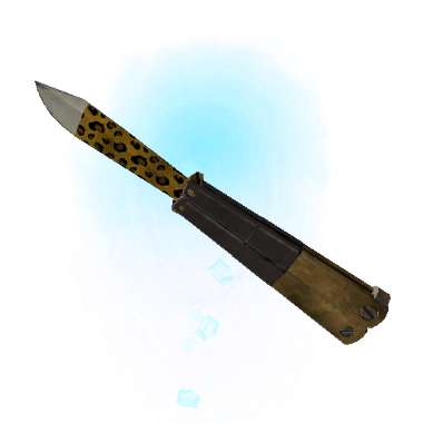 Cool Leopard Printed Knife (Minimal Wear)