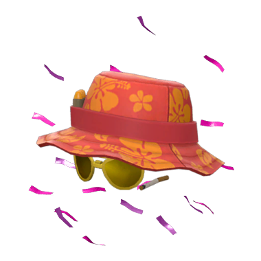 Purple Confetti Hawaiian Hunter